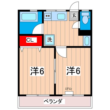 Lコーポの物件間取画像